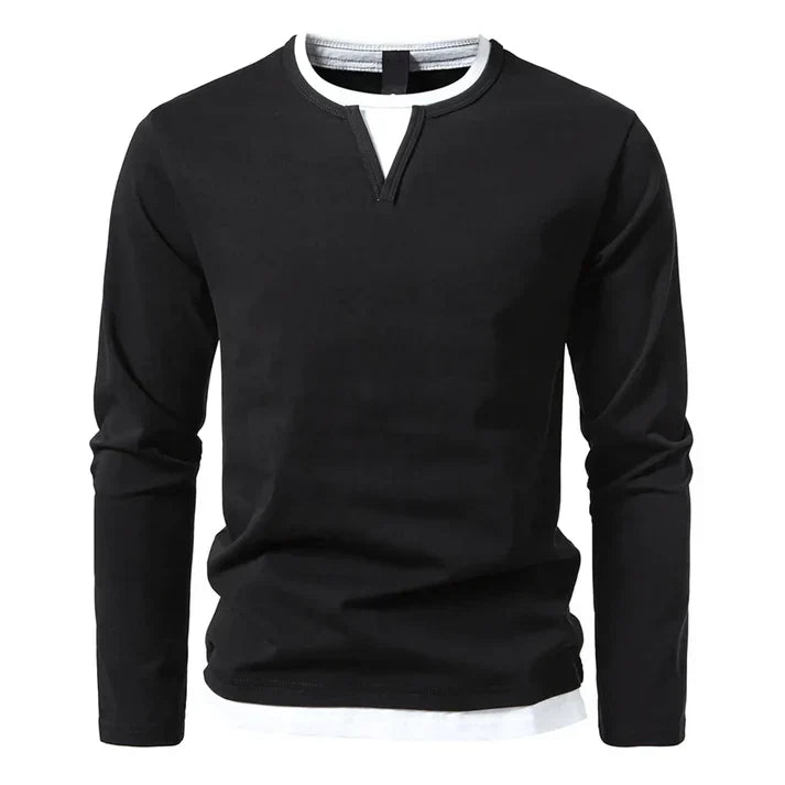 Alwin | Camiseta Premium de Manga Larga en Algodón Peinado