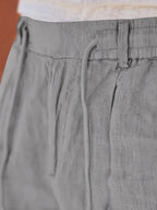 NICHOLS | Pantalones Anchos de Lino con Cinturón