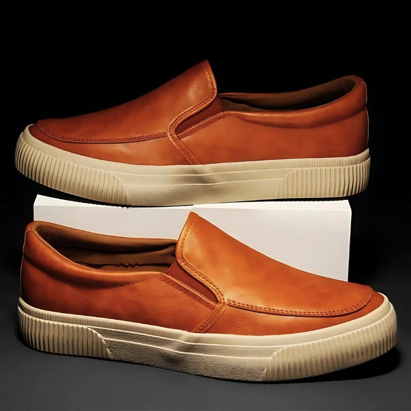Italian Leather Boulevard Slip-On Shoes