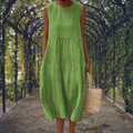 Aikaterini – Vestido sin mangas elegante con bolsillos
