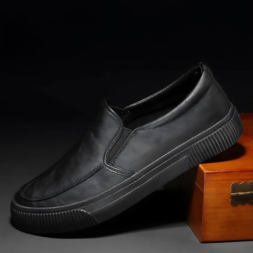 Italian Leather Boulevard Slip-On Shoes