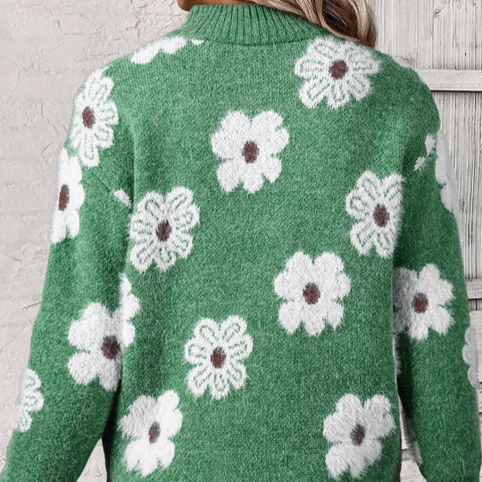 BLOOM | Suéter de cuello con cremallera