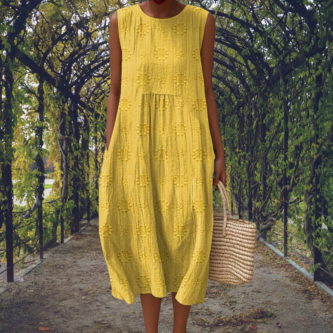 Aikaterini – Vestido sin mangas elegante con bolsillos