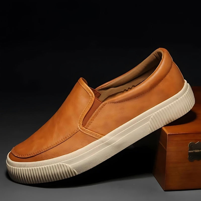 Italian Leather Boulevard Slip-On Shoes