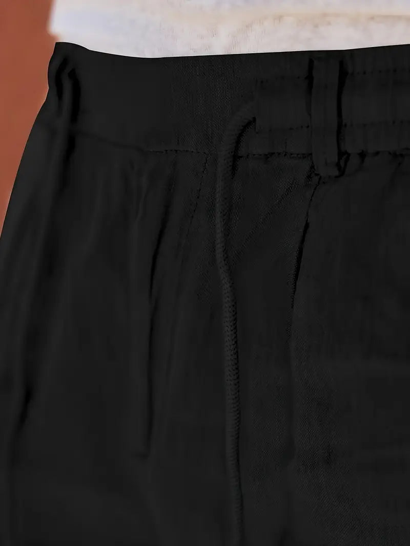 NICHOLS | Pantalones Anchos de Lino con Cinturón