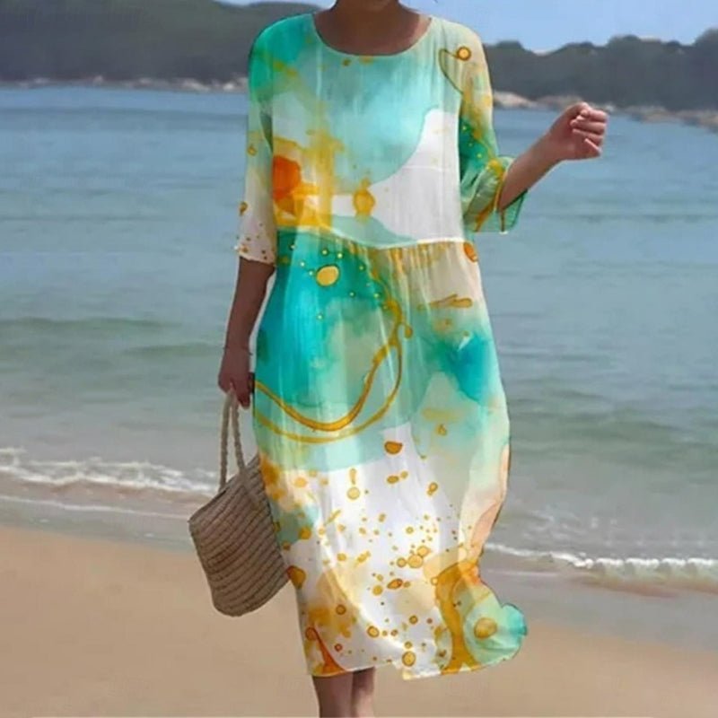 Keely | Vestido Floral de Atardecer