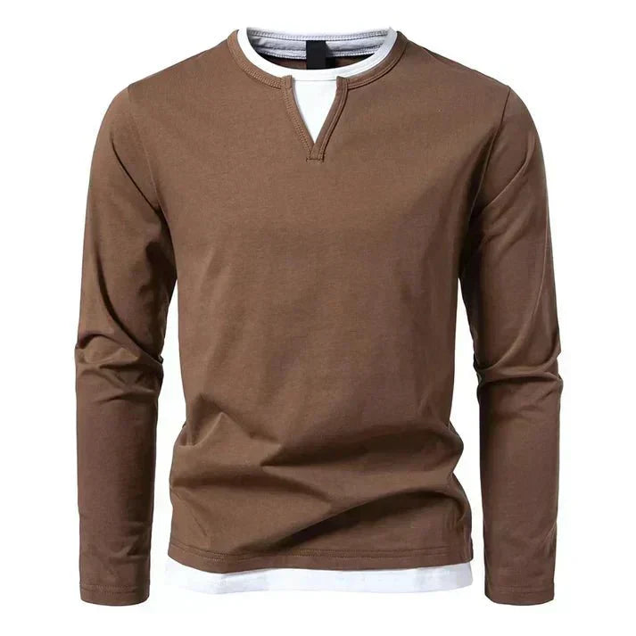 Alwin | Camiseta Premium de Manga Larga en Algodón Peinado