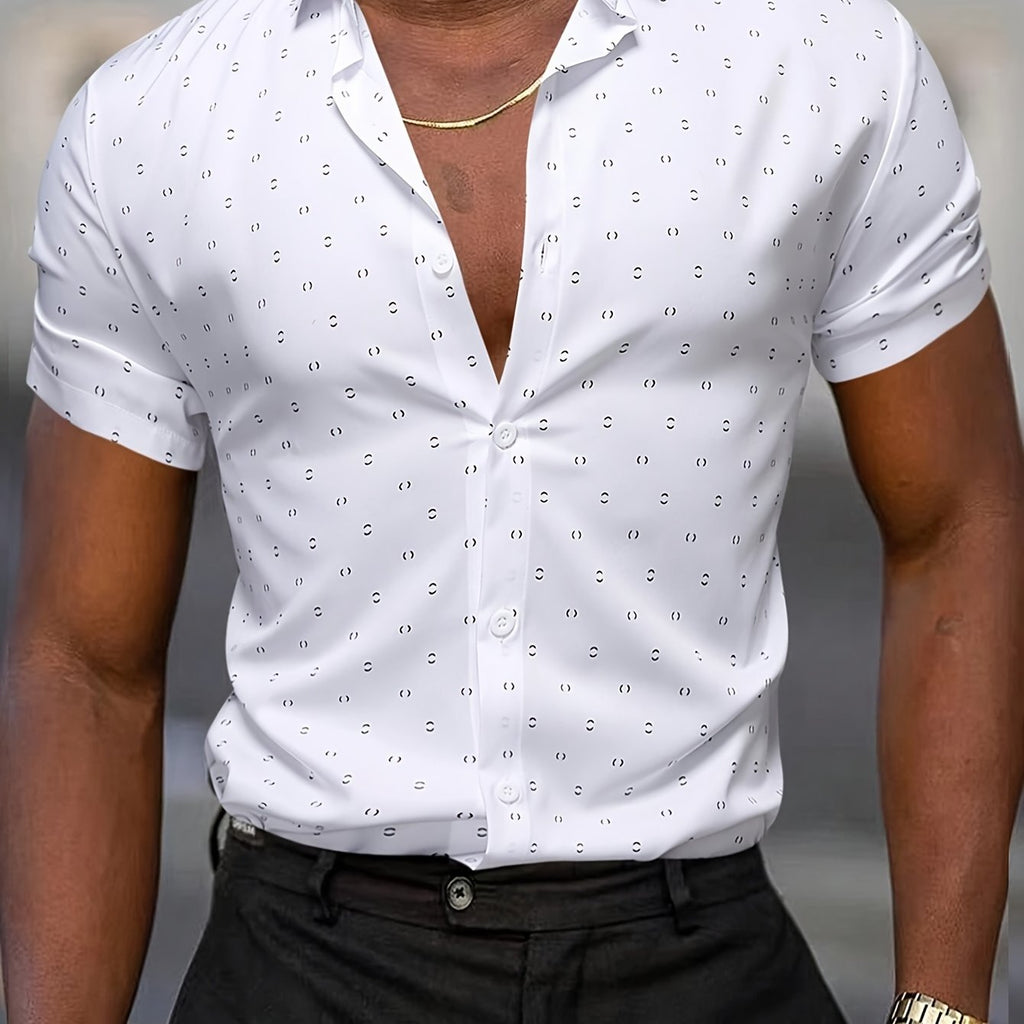 GIULIO | CAMISA VERANIEGA CON DISEÑO ESTAMPADO