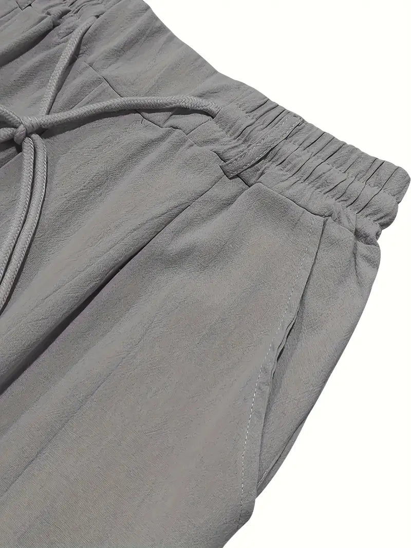 NICHOLS | Pantalones Anchos de Lino con Cinturón