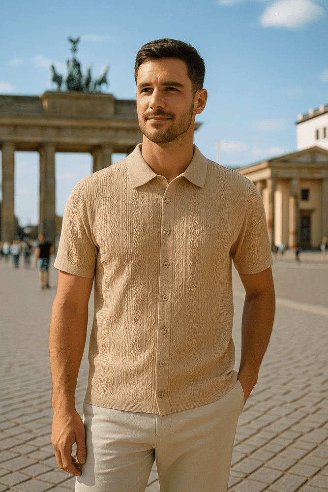 Menno | Camisa de punto corta para hombre