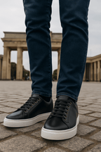 Enzo | Zapatillas de cuero para caballero