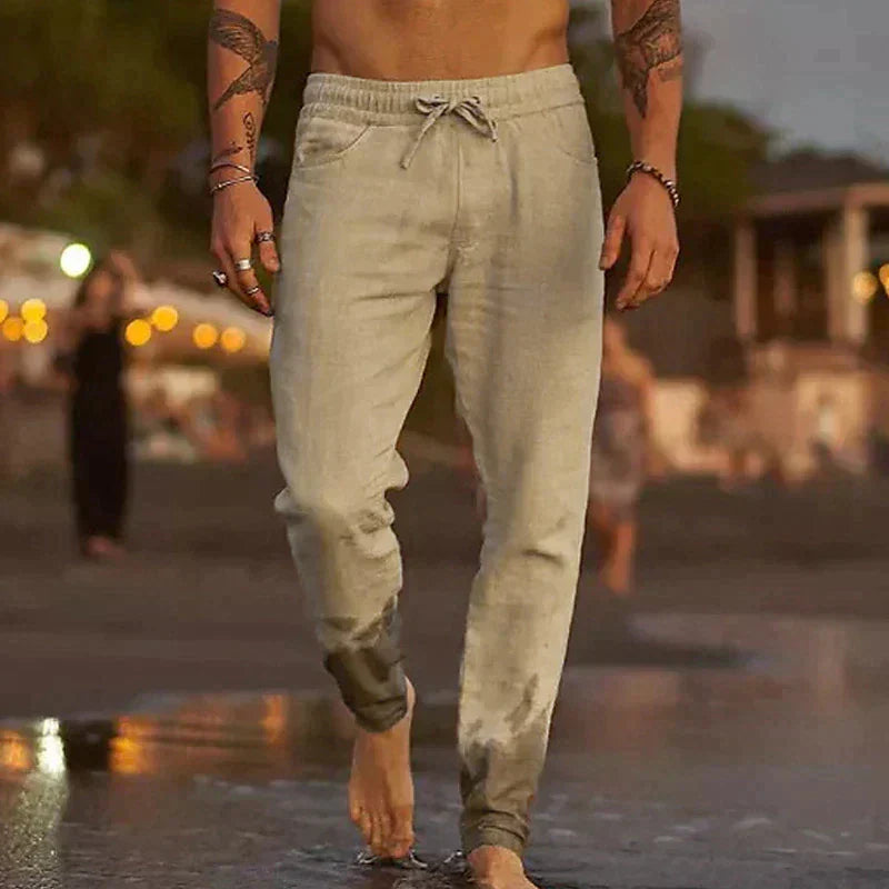 Gino - Pantalones de Lino Elegantes