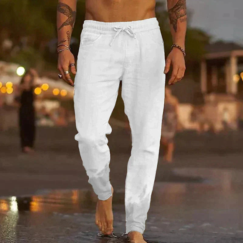 Gino - Pantalones de Lino Elegantes