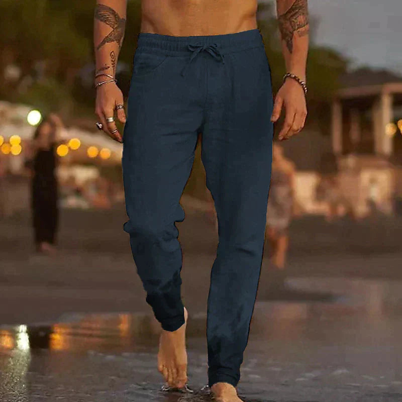 Gino - Pantalones de Lino Elegantes