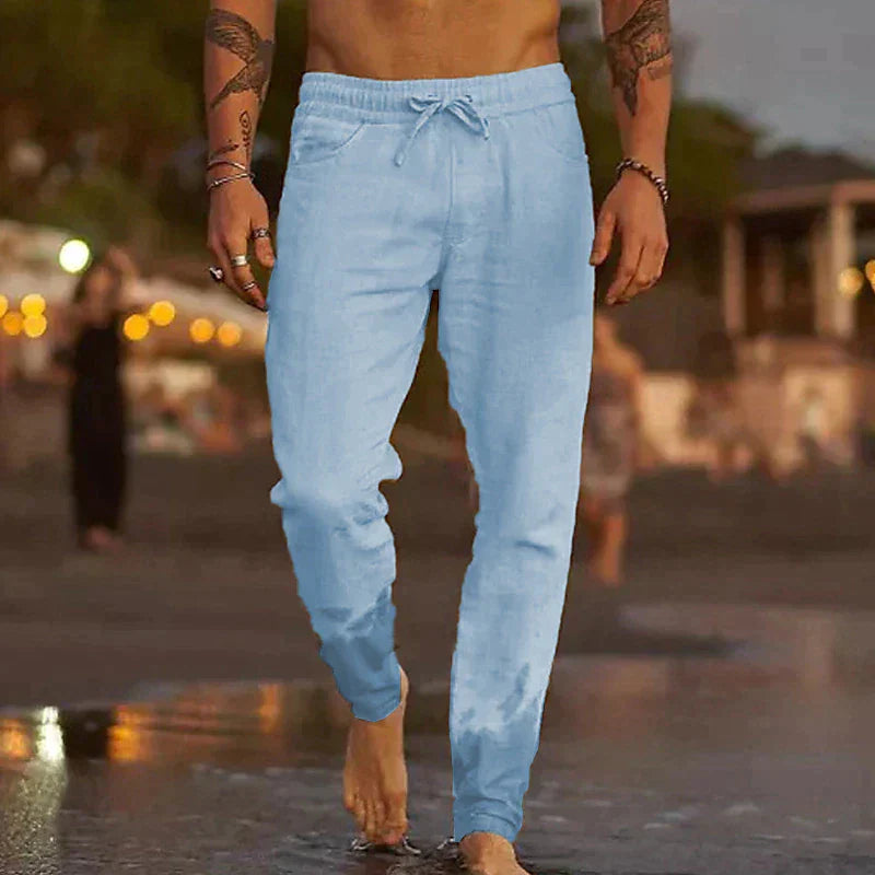 Gino - Pantalones de Lino Elegantes