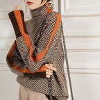 Lindemann Atelier | Malou – Suéter de cuello alto con detalles de rayas contrastantes