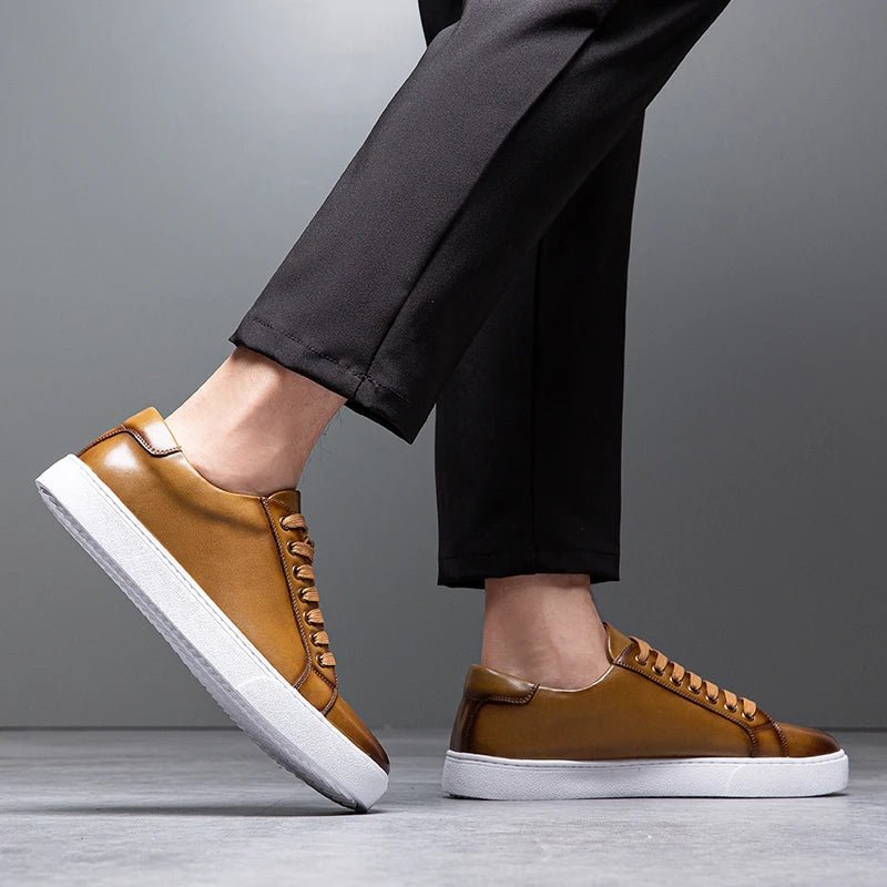 Enzo | Zapatillas de cuero para caballero