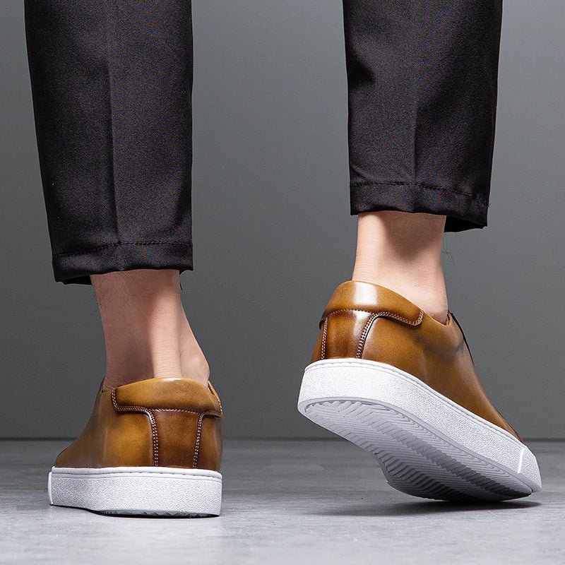 Enzo | Zapatillas de cuero para caballero