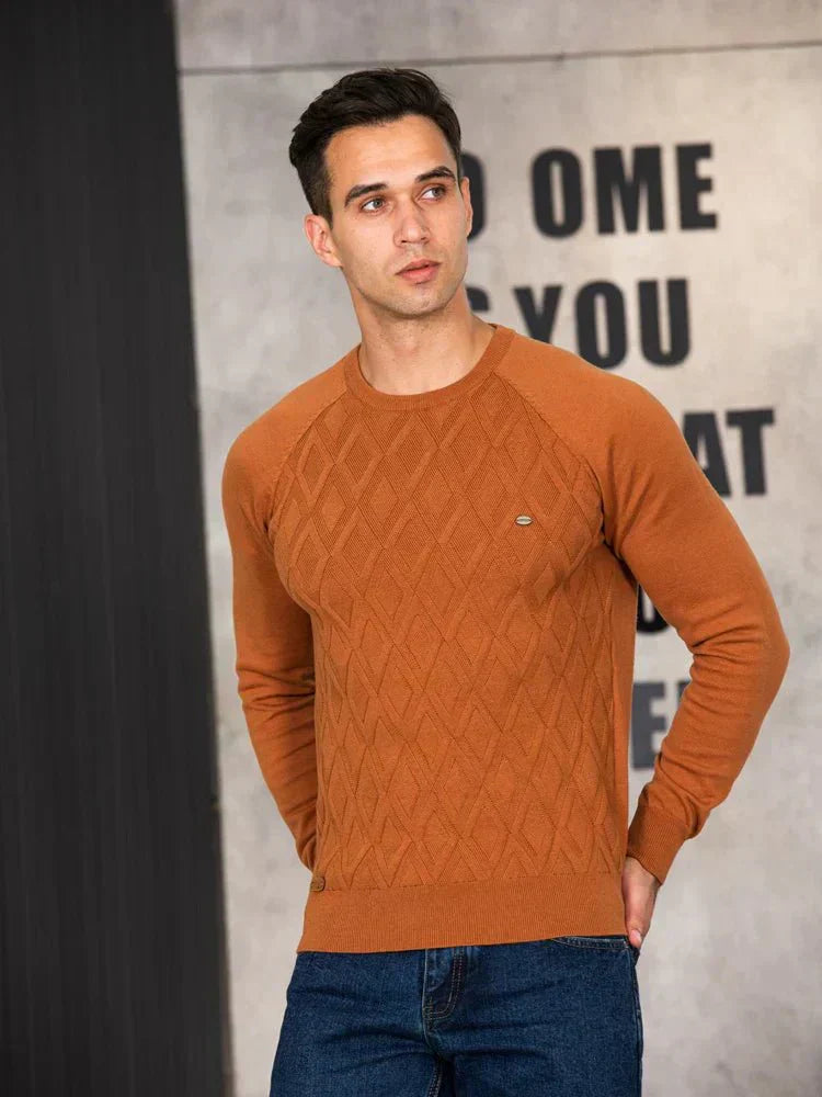 Theodor | Suéter masculino con diseño de rombos