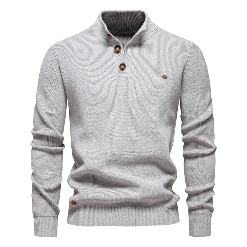 Konrad | Suéter sofisticado para hombres con detalle de botones