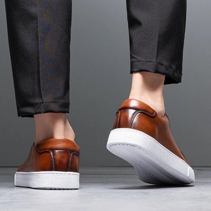 Enzo | Zapatillas de cuero para caballero