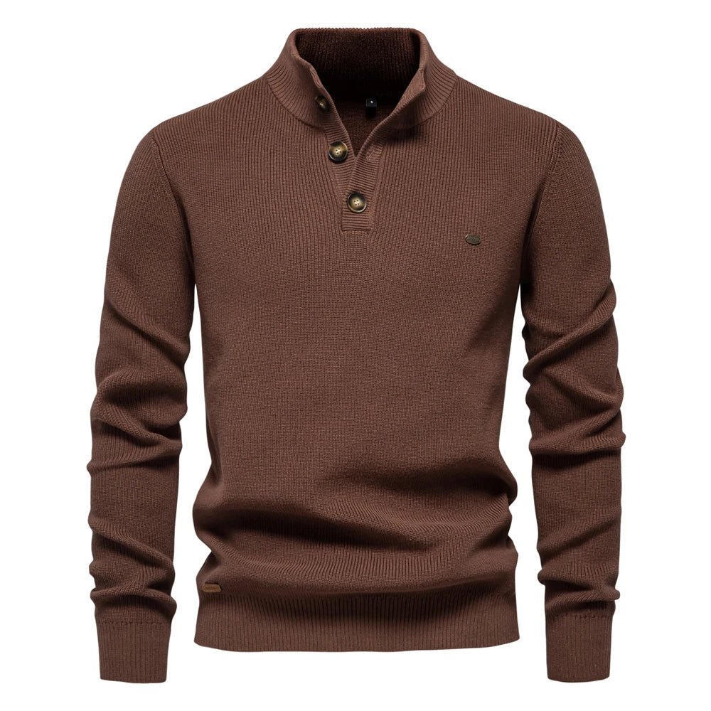 Konrad | Suéter sofisticado para hombres con detalle de botones