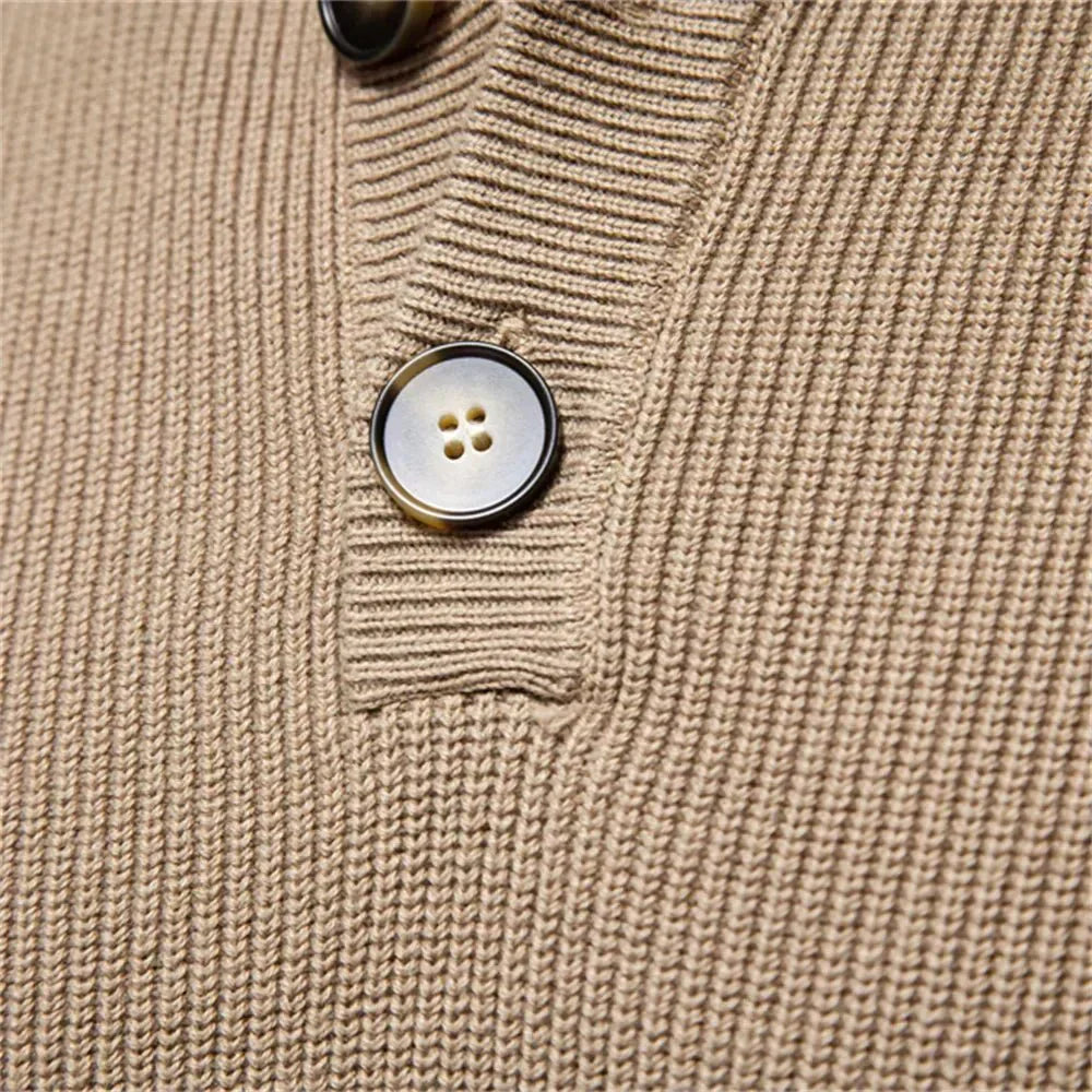 Konrad | Suéter sofisticado para hombres con detalle de botones