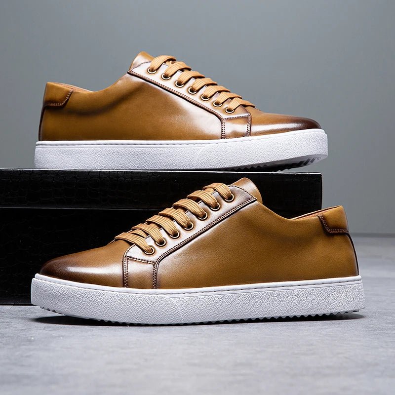 Enzo | Zapatillas de cuero para caballero