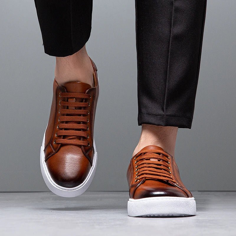 Enzo | Zapatillas de cuero para caballero