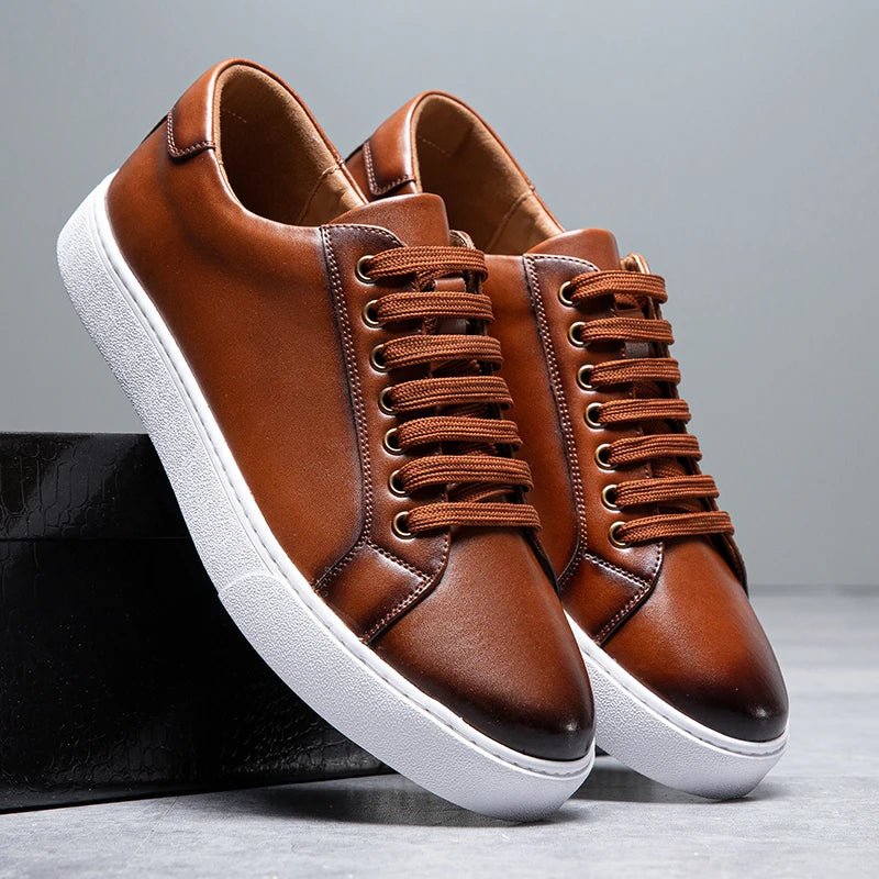 Enzo | Zapatillas de cuero para caballero