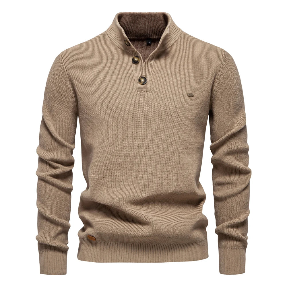 Konrad | Suéter sofisticado para hombres con detalle de botones