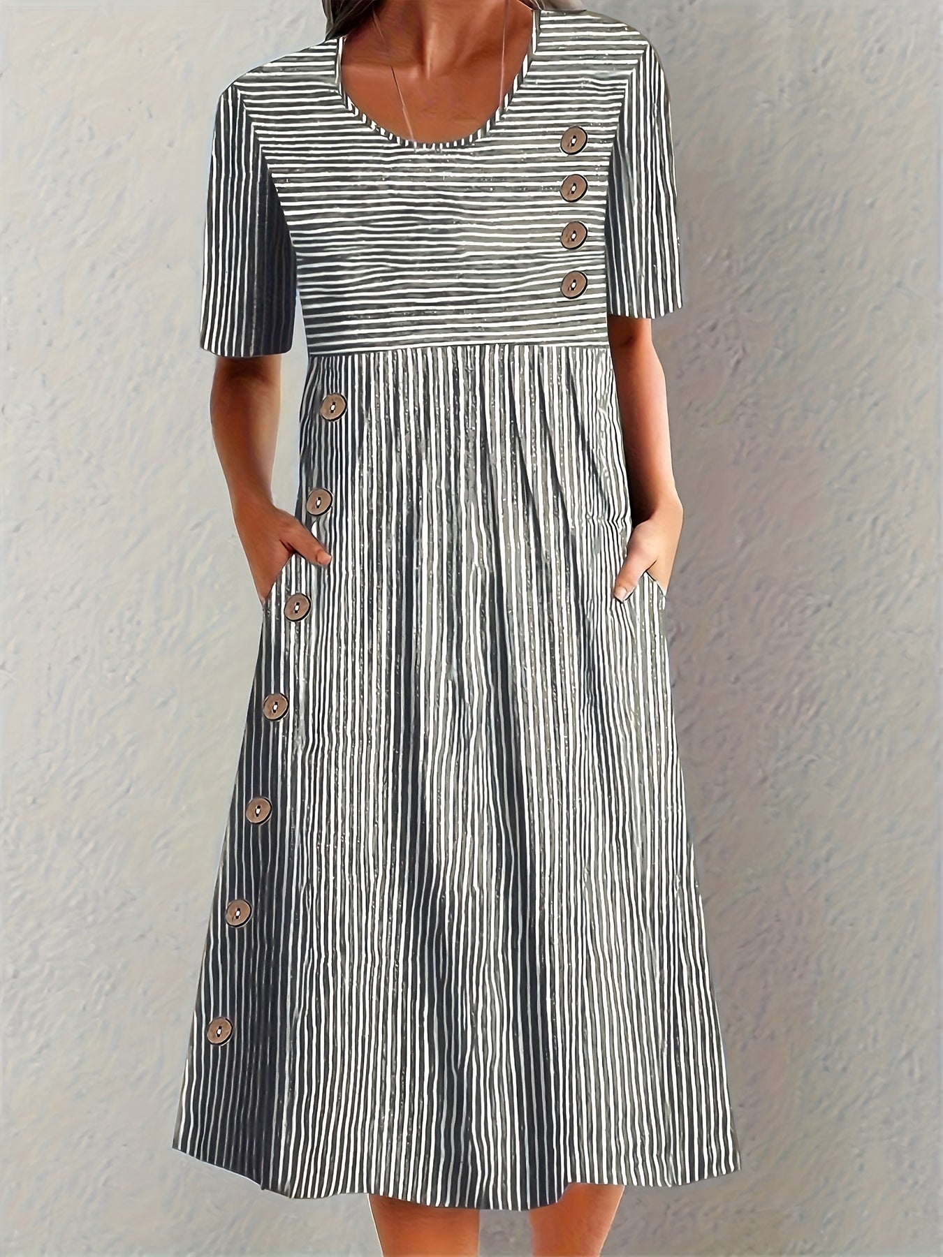 Sofia™ | Vestido de Verano Rayado