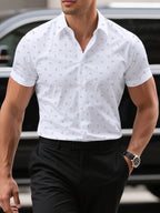 GIULIO | CAMISA VERANIEGA CON DISEÑO ESTAMPADO