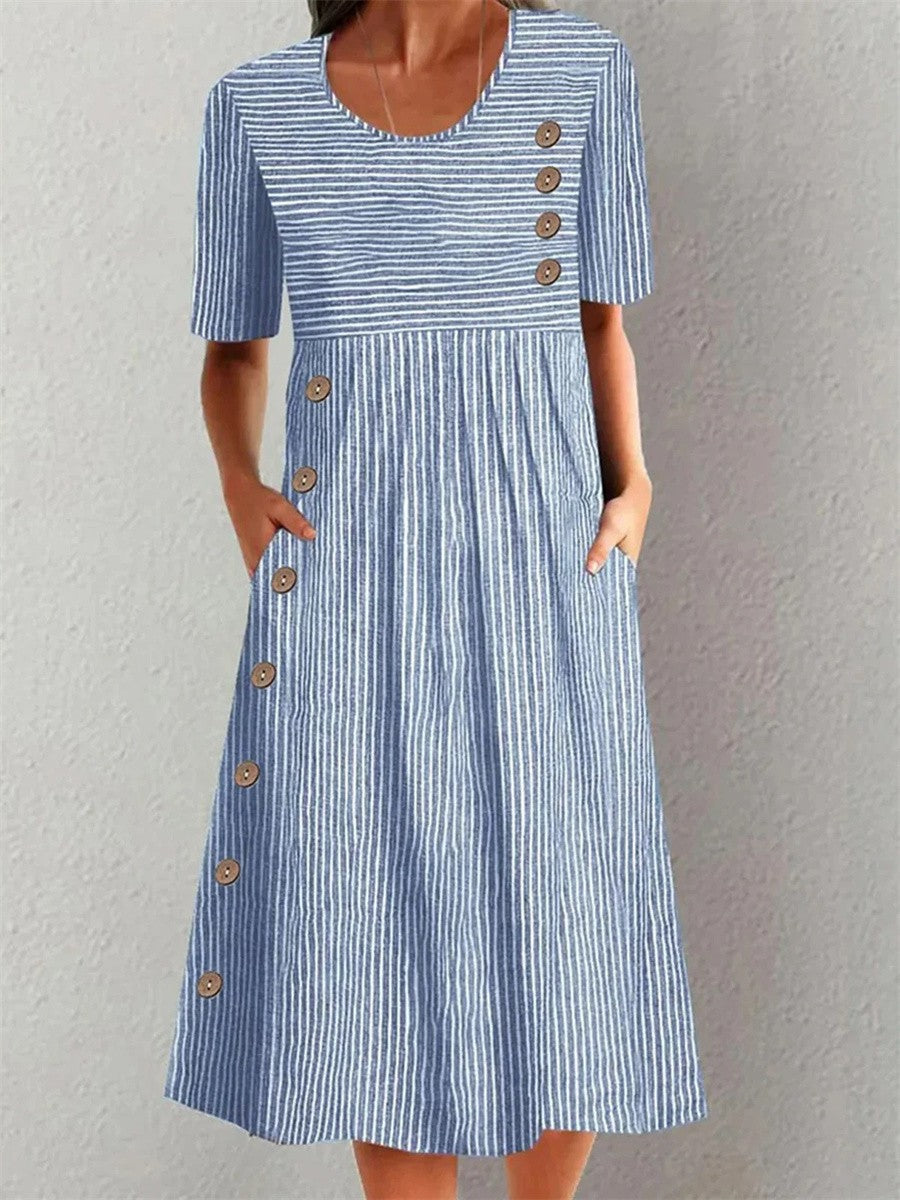 Sofia™ | Vestido de Verano Rayado