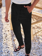 NICHOLS | Pantalones Anchos de Lino con Cinturón
