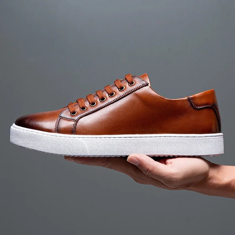 Enzo | Zapatillas de cuero para caballero