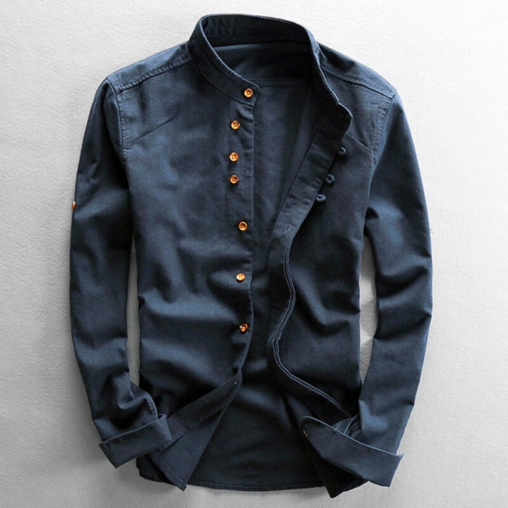 Camisa 'Katana' de Estilo Japonés para Hombres