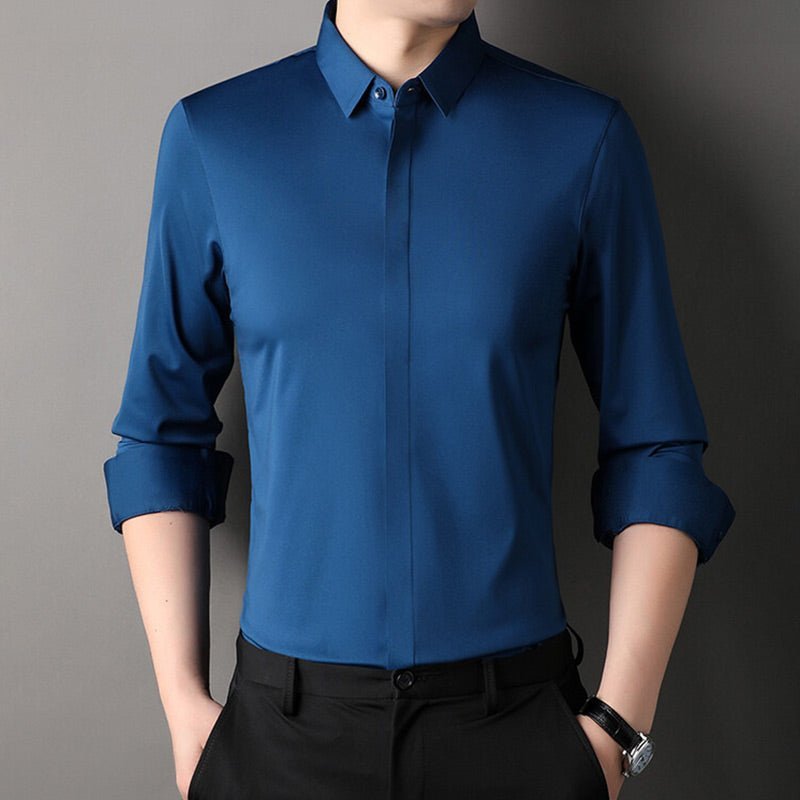 Lukas | Camisa Antarrugas de Stretch para Hombre
