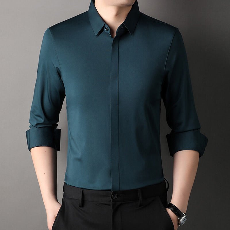 Lukas | Camisa Antarrugas de Stretch para Hombre