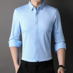 Lukas | Camisa Antarrugas de Stretch para Hombre